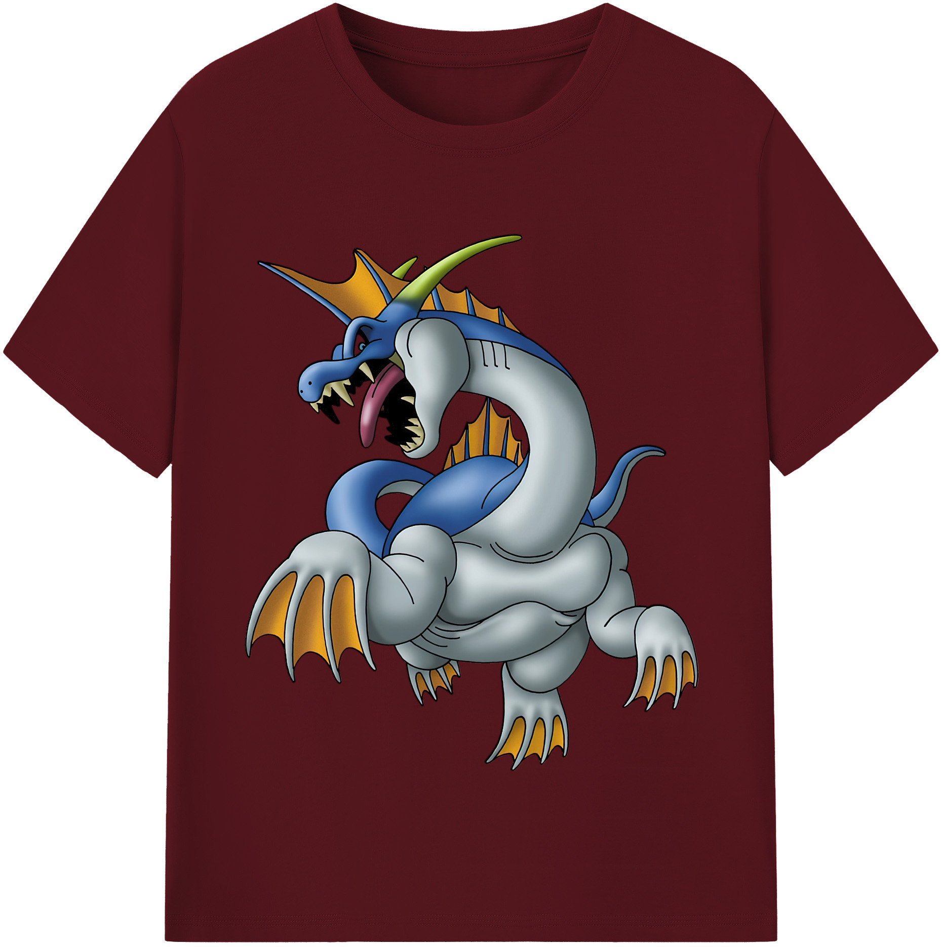 （画像用） ドラゴンクエスト Doragon Kuesuto Dragon Quest 綿100％半袖Tシャツ（フロントプリント）